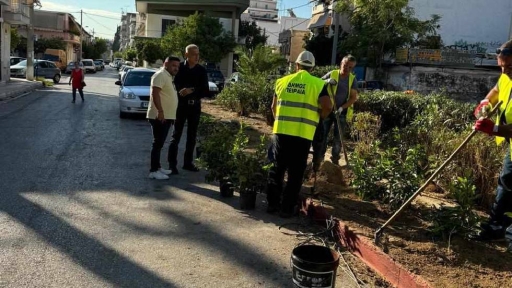 140 νέα δένδρα στην πλατεία Αγίων Αναργύρων στην Παλαιά Κοκκινιά