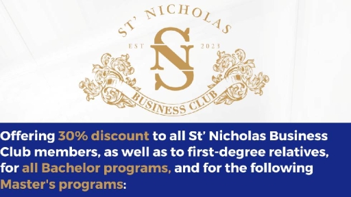 AEGEAN COLLEGE BECOMES A PROUD INCENTIVE PROVIDER OF ST’ NICHOLAS BUSINESS CLUB